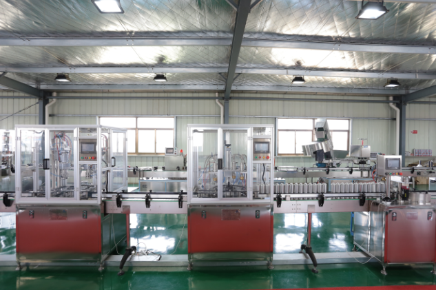 珠海威生公司保濕水、防曬噴霧二元包裝灌裝線案例